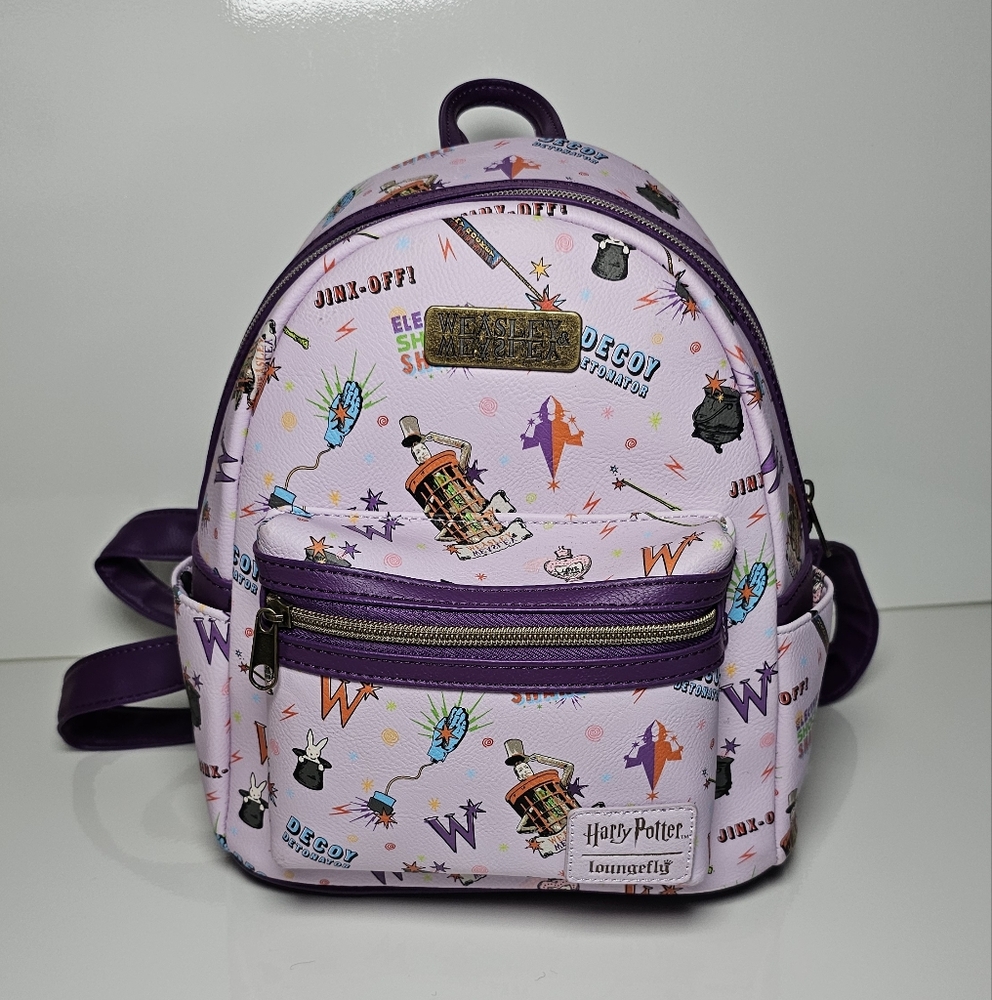 Loungefly Harry Potter Weasleys' Wizard Wheezes Mini Backpack New Weasley